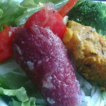 美しいサラダのアップ