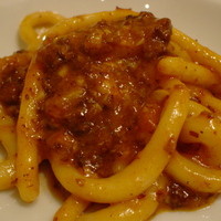 Giglio - かなりコシがある手打ちパスタ。うどんみたい・・・