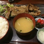 Sumibiyaki Shokudou Koganeya - 牛カルビ漬けダレ焼き定食。