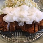 とんかつ蔵 - 観音池ロース＋おろしポン酢　アップ
