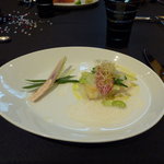 ガストロノミー ジョエル・ロブション - 2010年天然真鯛　ポロ葱のエテュベとシトロネルの香りのクレーム