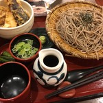 Soji bou - 大海老天丼定食(そば大盛り) 1120円税込