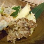 手打ち蕎麦 仙太郎 - お昼も夜もちょい飲みセット　季節野菜の天ぷら　