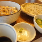 蕎麦 青仁才 - 特製親子丼と蕎麦のセット