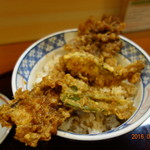 天山 - 穴子２号と野菜天１号・２号。