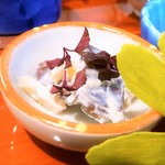 京口町　てるい - 柿とキクラゲの白和え