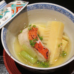 竹ざき - 8】炊合せ：金目鯛 花山椒　 蕗　