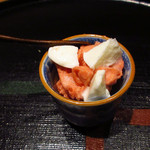 竹ざき - 6】シャーベット：フルーツトマト モッツァレラチーズ(2016.4)