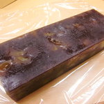 越後屋若狭 - 栗羊羹（ラップを剥がした状態）