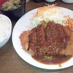 キッチン大正軒 - ビーフかつ　です。コレもボリュームあって、美味しい！！！