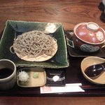 志蕎庵 江月 - 貝柱と海老の天抜きと十割せいろの品野