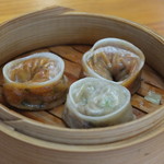 板橋冷麺 - セットの餃子