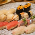 楽処 たかはし - 寿司盛り合わせ　別アングル『3500円コース』