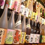 Kanzen Koshitsu Izakaya Totoriko - 料理を引立てる豊富な種類
      日本酒/焼酎/カクテル/ワインなど！