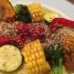 ほっぺのこめつぶ - 【’16.9】黒舌平目のムニエル。野菜が多くて平目が見えない（笑）