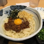 うどん上々 - 名物辛玉うどん（セット）