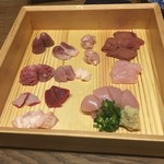 熊の焼鳥106 - 12種類の刺身