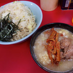 ラーメン二郎 - つけめん・ヤサイニンニク（800円）