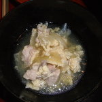 会津地鶏と卵の煮物