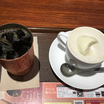 上島珈琲店 - アイスコーヒー＋干柿ミルク珈琲
