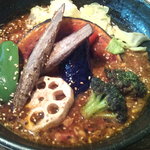 一文字カリー店 - 【2012年06月】スープカリー(ベーコンエッグ）＠1,000円のアップです。