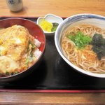 善作家 - 日替わり定食（チキンカツ丼・そば）650円