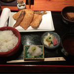 京ばし松輪 - 京ばし松輪のアジフライ定食 ￥1,300-