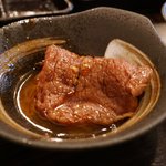 SATOブリアン - シャトーブリアンを卵につけて