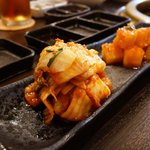 SATOブリアン - 白菜キムチ、カクテキ