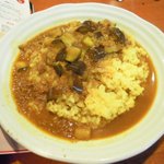 ムーンボウ - 10年秋の茄子と挽き肉、ソースたっぷり