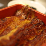 つるや - 小川原湖産鰻（むなぎ）の重（ぢゆう）　【尾側擴大圖】