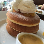 バースブック珈琲 - パンケーキ〜自家製スダチソース付き〜(¥1280)