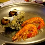 Kaikatei Hanagozen - サザエのつぼ焼き、車海老焼物