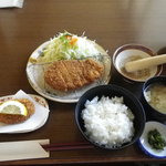 味処てっ平 - とんかつランチ　手造りポテトコロッケ