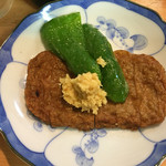 丸長食堂 - じゃこ天とピーマン揚げ160円