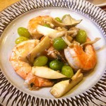 ゆたか - 海老と銀杏の岩塩炒め