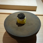 寿しの吉乃 - 2016.10 キャビア、マスカルポーネチーズ、インカの目覚め