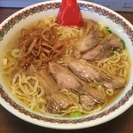 仙台中華そば 銘店嘉一 - チャーシュー、メンマ増しの大盛り。最強の嘉一ラーメン！