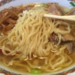 仙台中華そば 銘店嘉一 - 素晴らしい！麺アップ。