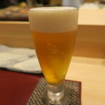 鮨 山浦 - 28年10月　生ビール