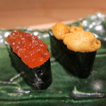 鮨 山浦 - 28年10月　厚岸雲丹、生筋子