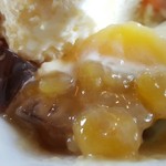 恵那寿や - 【2016.10】栗パフェ(栗の甘露煮。ゴロゴロ入っていました♪)