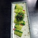 うなぎ赤垣 - ピリ辛キュウリ