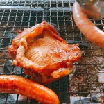 ろばたやき山ろく - 焼きます(^^)