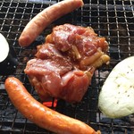 ろばたやき山ろく - 焼きます(^^)