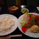 喫茶キャロル - ハンバーグセット(和風ソース)