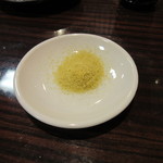 うなぎ 魚政 - 志ら焼に付く肝塩