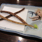 うなぎ 魚政 - 坂東太郎 肝わさと骨せんべい