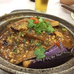 Ming Kee Seafood Restaurant - 魚香茄子。容赦ない大衆風味がたまらない