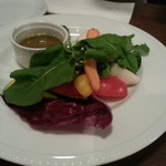 ピッツェリア・ヴィーコロ・デル・ソーレ - 温野菜ですね